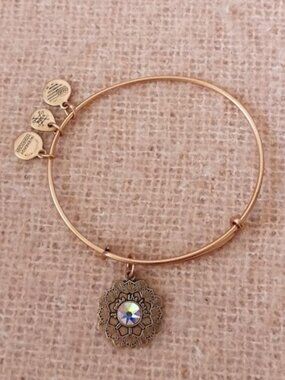 Alex & Ani Expandable Bracelet with Mother of the Bride Mandala Charm